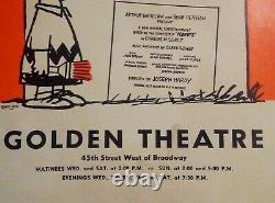 You’re A Good Man Charlie Brown 1971 Broadway Golden Theatre Poster Snoopy 35x55